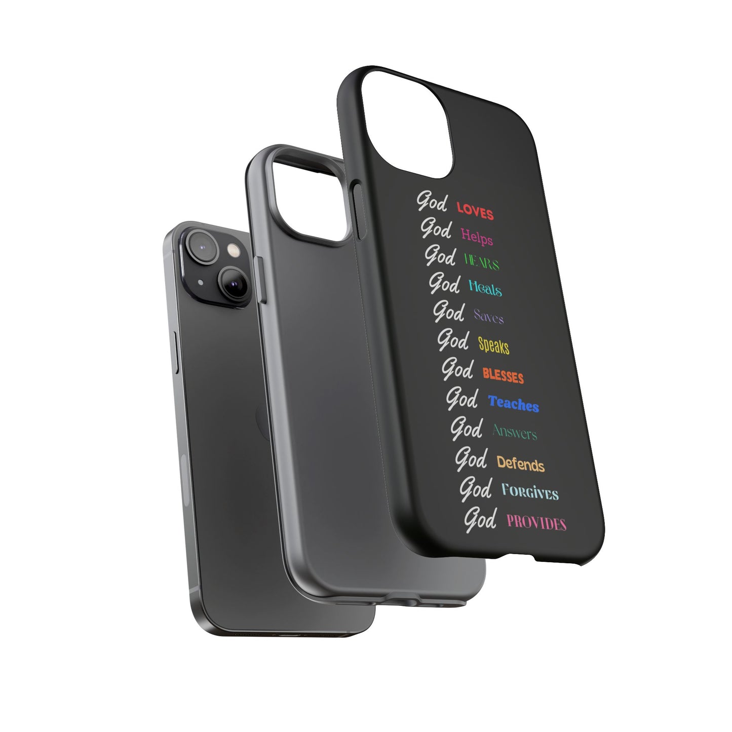 Inspirational Phone Case - God Loves, Helps, Heals & More