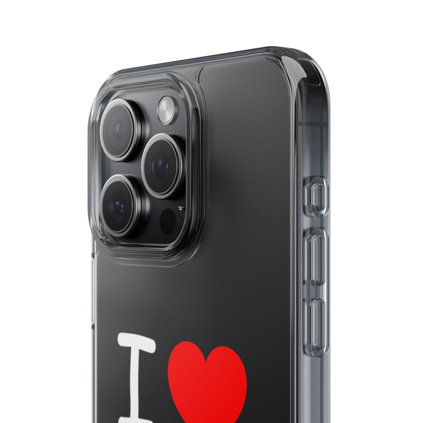 I Love Jesus Clear Phone Case - Stylish & Protective Accessory
