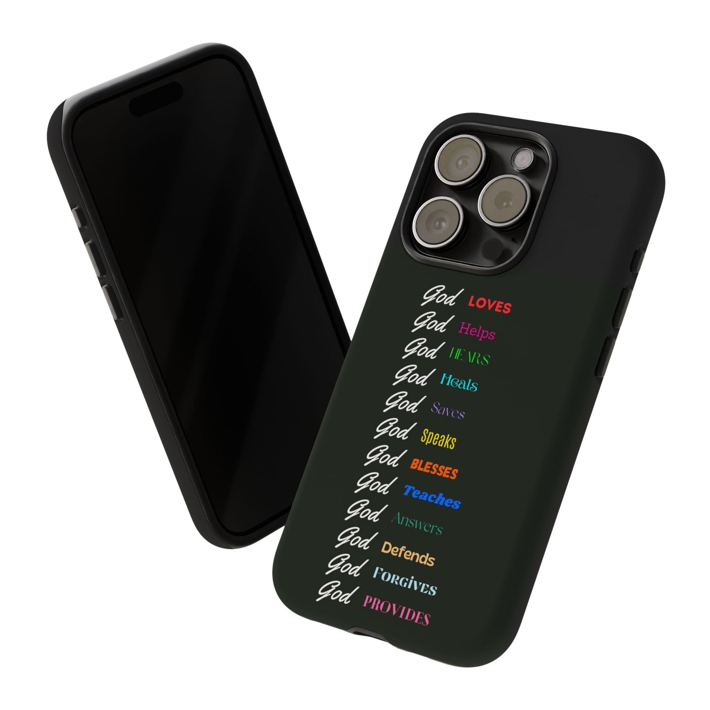 Inspirational Phone Case - God Loves, Helps, Heals & More
