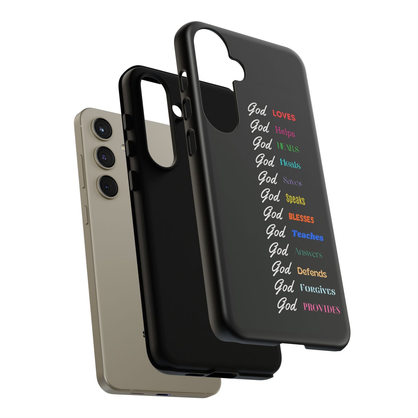 Inspirational Phone Case - God Loves, Helps, Heals & More
