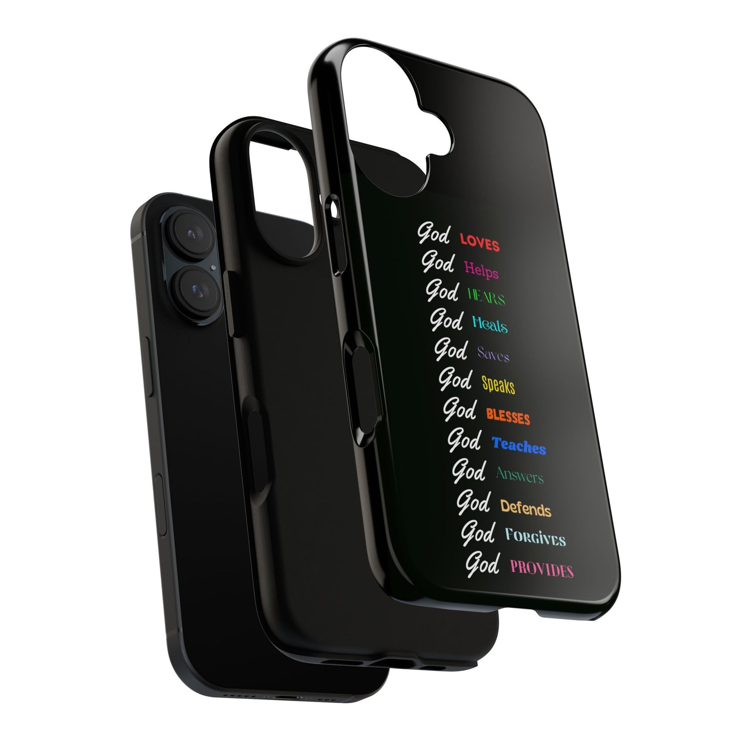 Inspirational Phone Case - God Loves, Helps, Heals & More