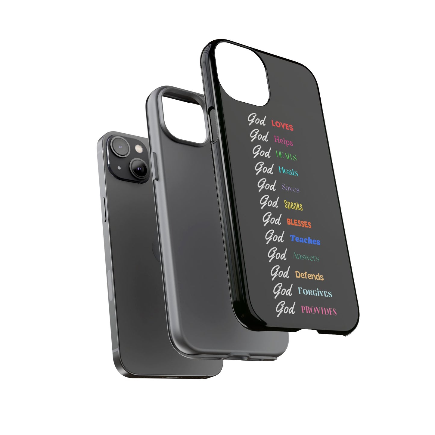 Inspirational Phone Case - God Loves, Helps, Heals & More