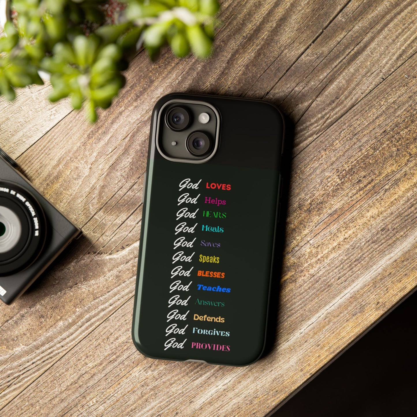 Inspirational Phone Case - God Loves, Helps, Heals & More