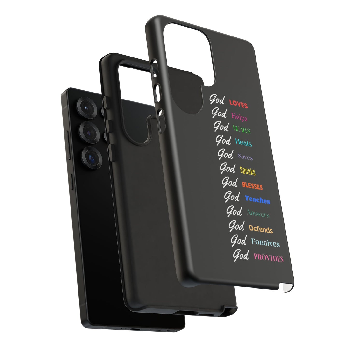 Inspirational Phone Case - God Loves, Helps, Heals & More