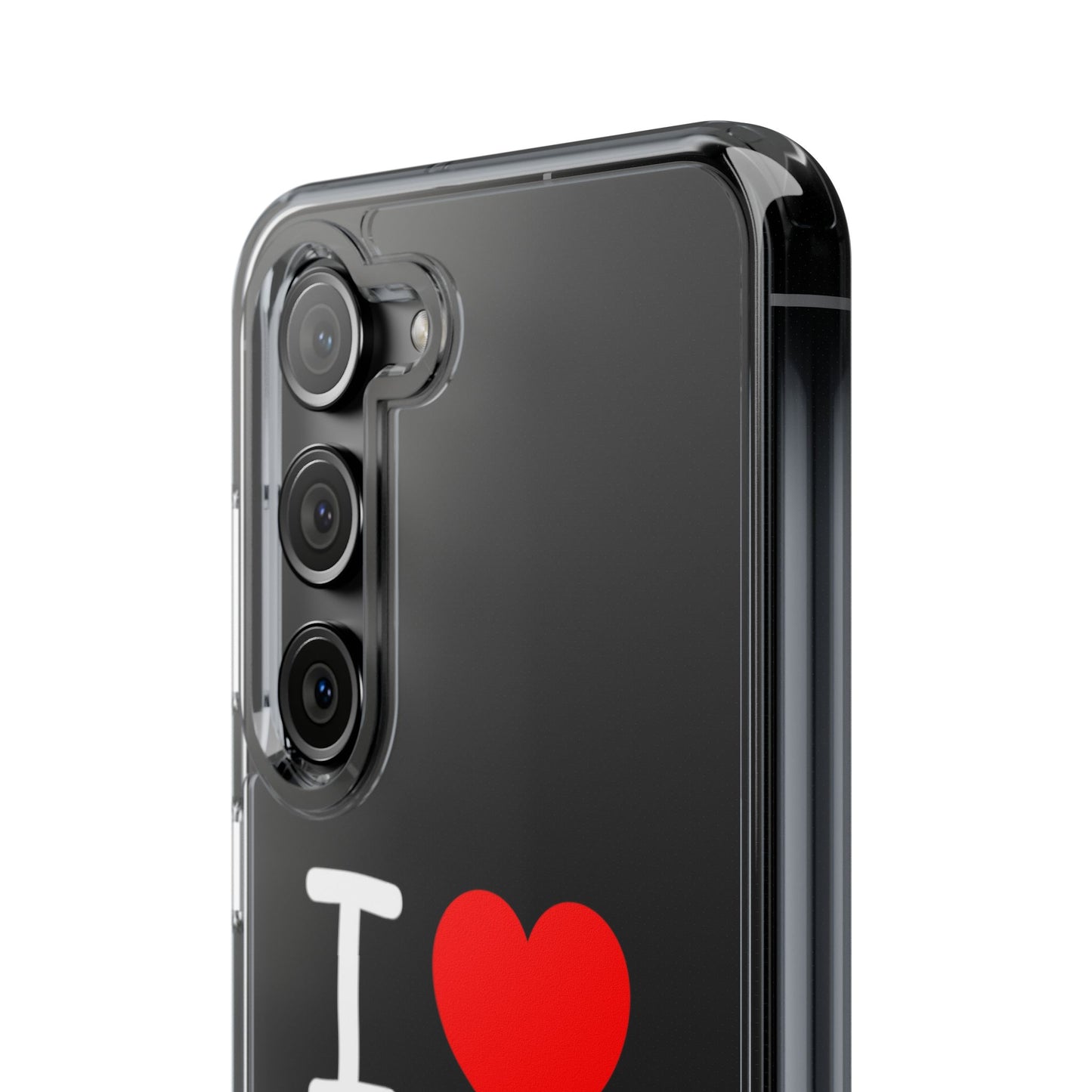 I Love Jesus Clear Phone Case - Stylish & Protective Accessory
