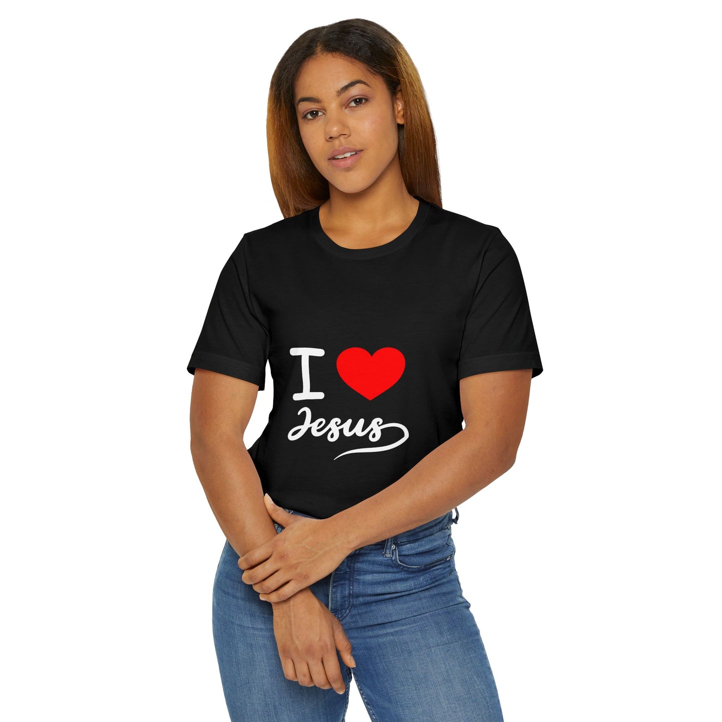 I Love Jesus Unisex T-Shirt, Faith Shirt, Christian Apparel, Gift for Believers, Inspirational Tee, Bible Verse Top