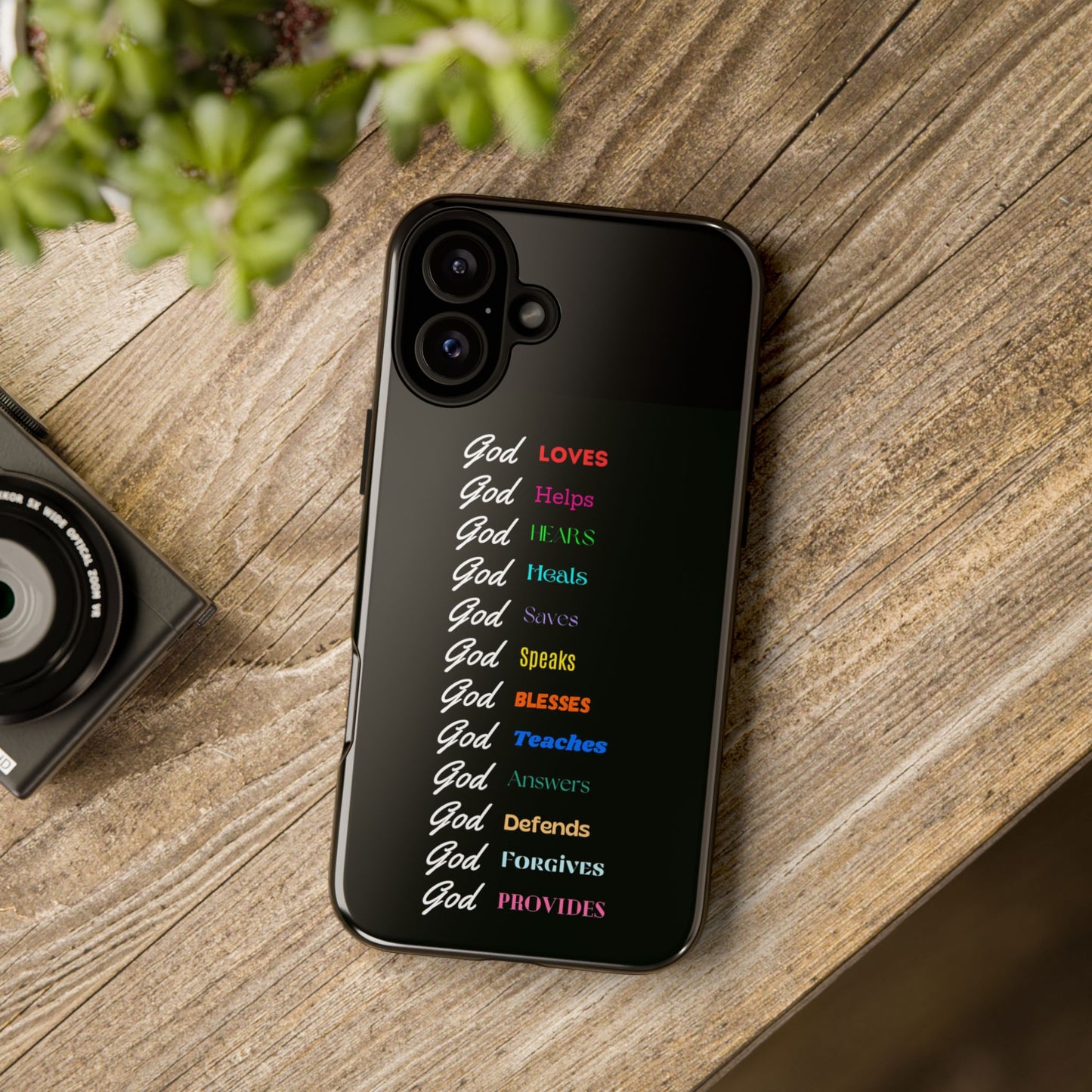 Inspirational Phone Case - God Loves, Helps, Heals & More