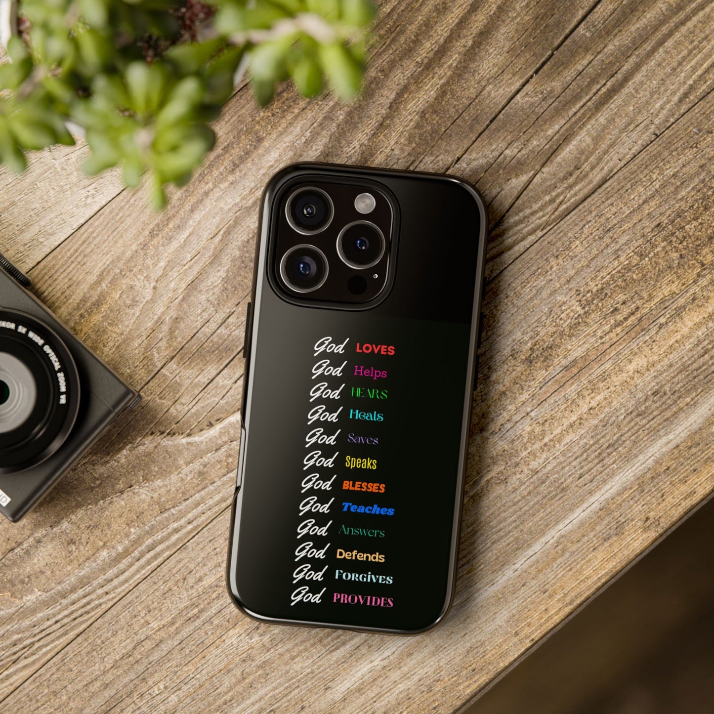 Inspirational Phone Case - God Loves, Helps, Heals & More