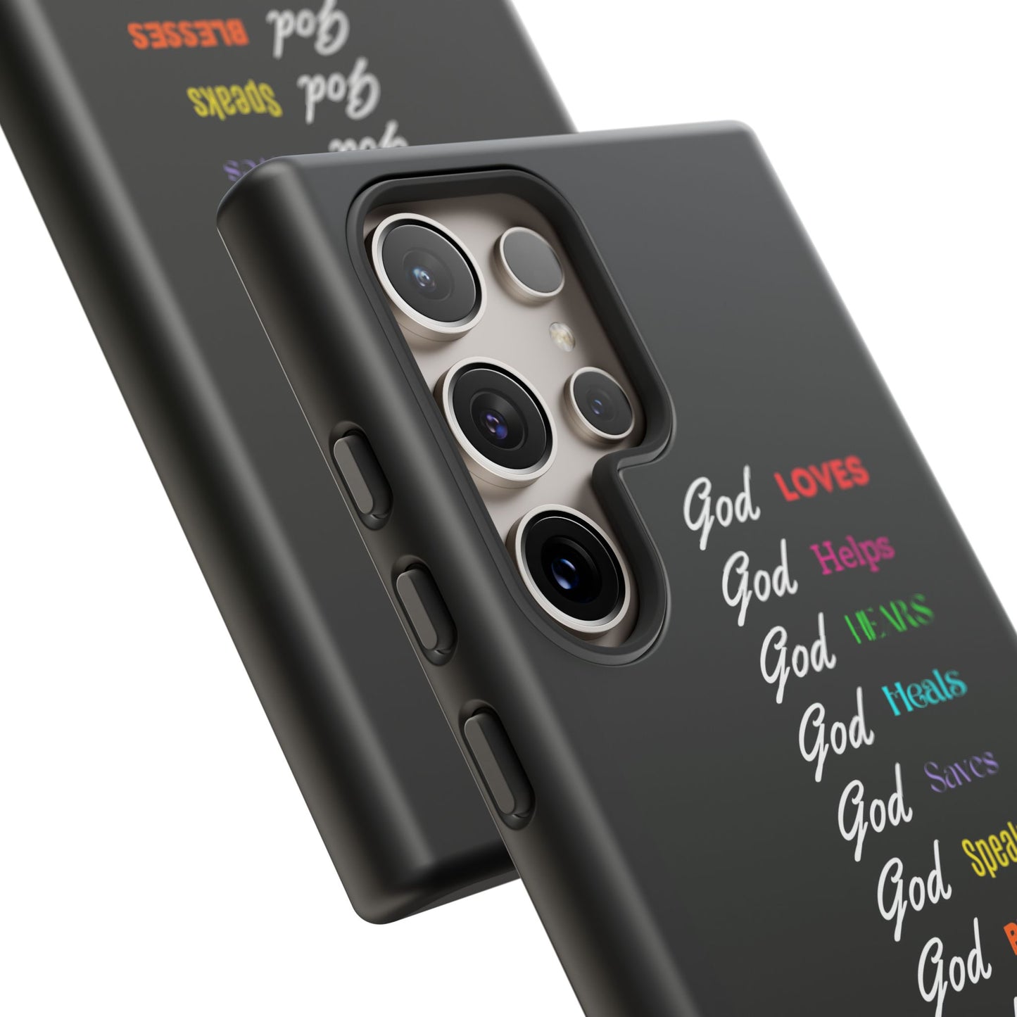 Inspirational Phone Case - God Loves, Helps, Heals & More