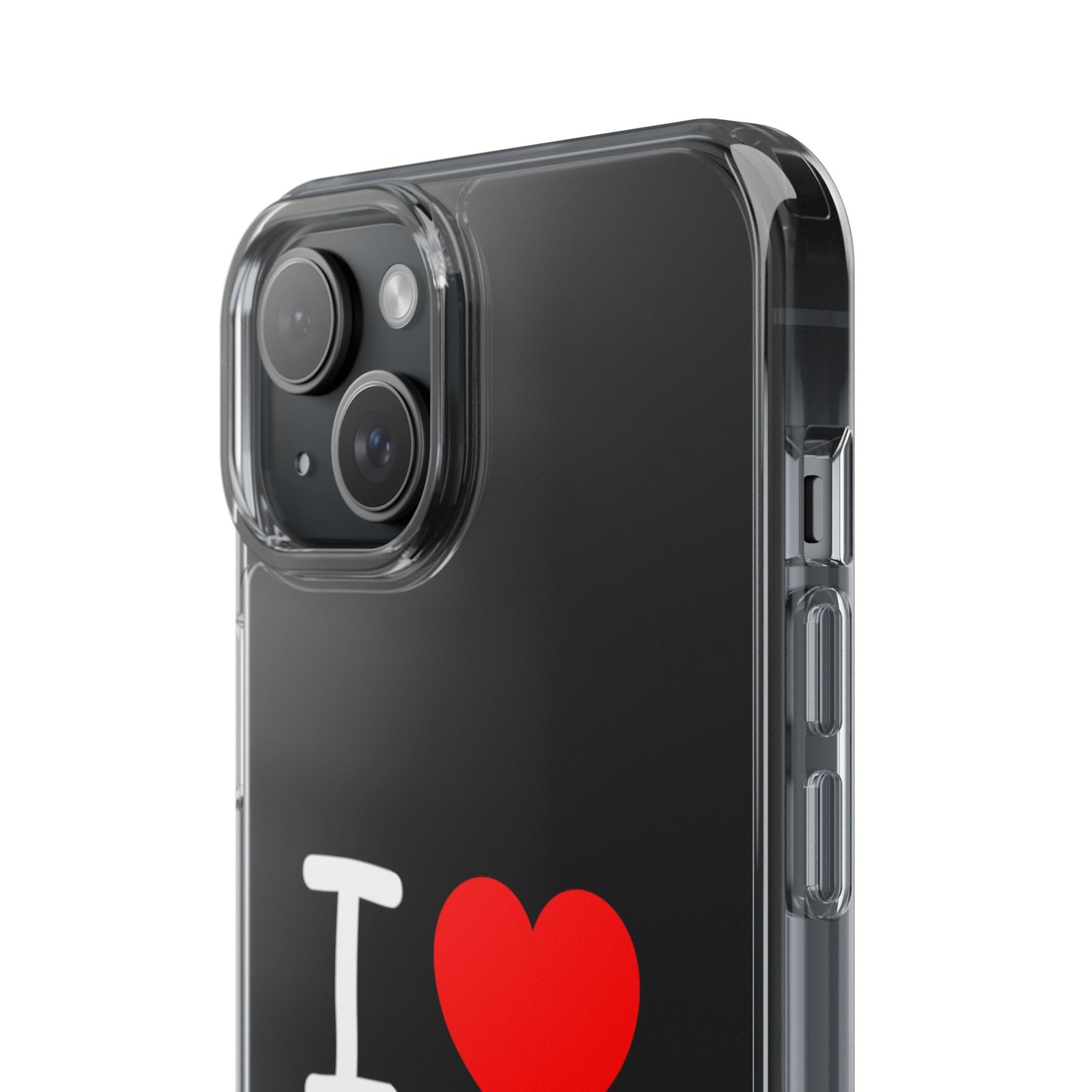 I Love Jesus Clear Phone Case - Stylish & Protective Accessory