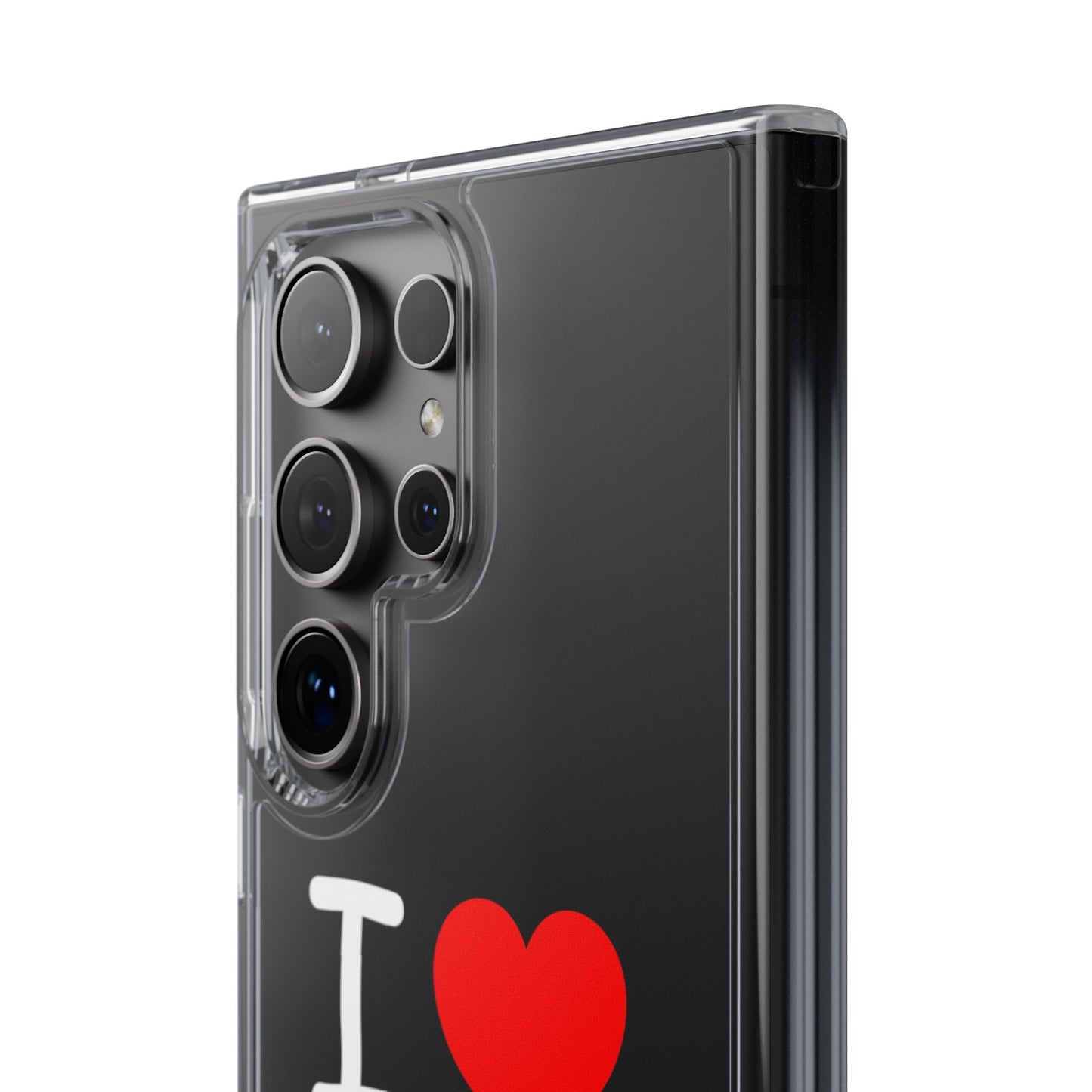 I Love Jesus Clear Phone Case - Stylish & Protective Accessory