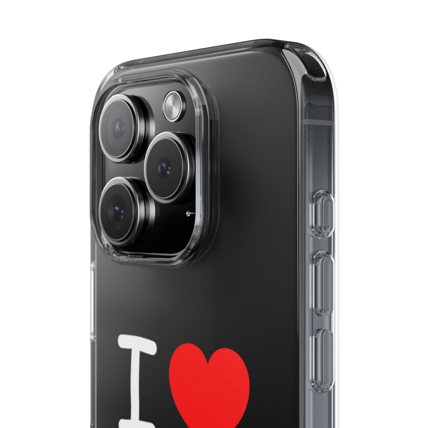 I Love Jesus Clear Phone Case - Stylish & Protective Accessory