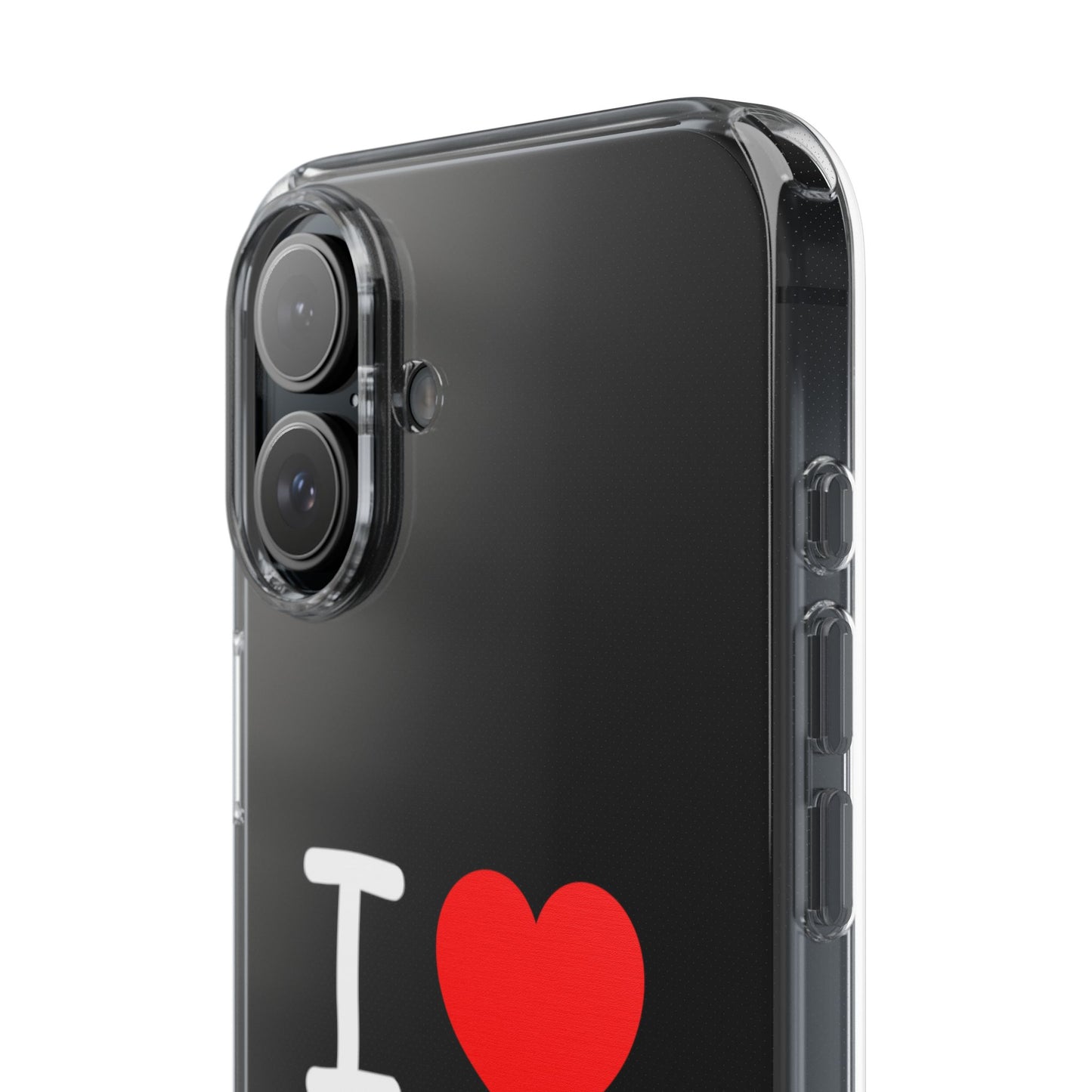 I Love Jesus Clear Phone Case - Stylish & Protective Accessory