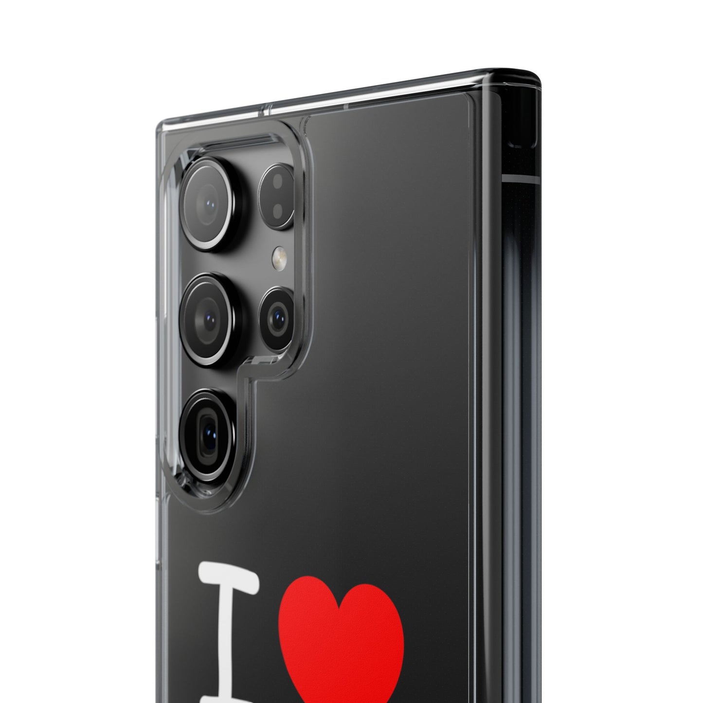 I Love Jesus Clear Phone Case - Stylish & Protective Accessory