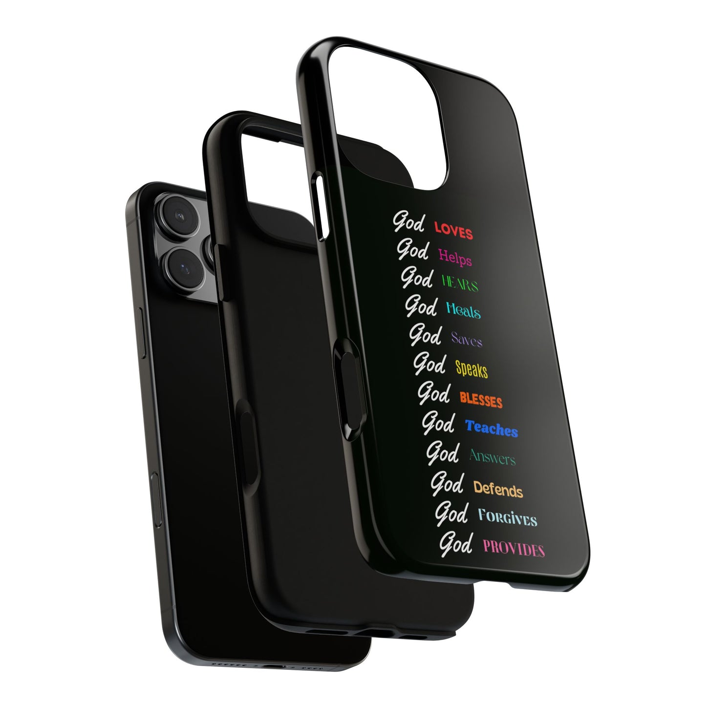 Inspirational Phone Case - God Loves, Helps, Heals & More