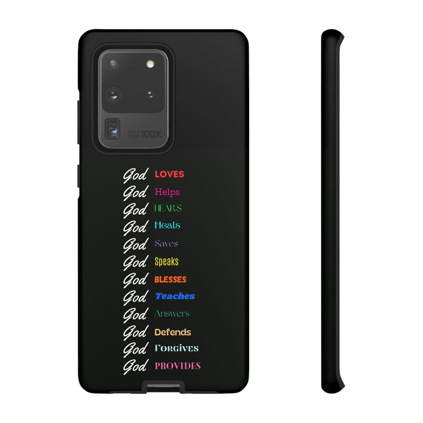 Inspirational Phone Case - God Loves, Helps, Heals & More