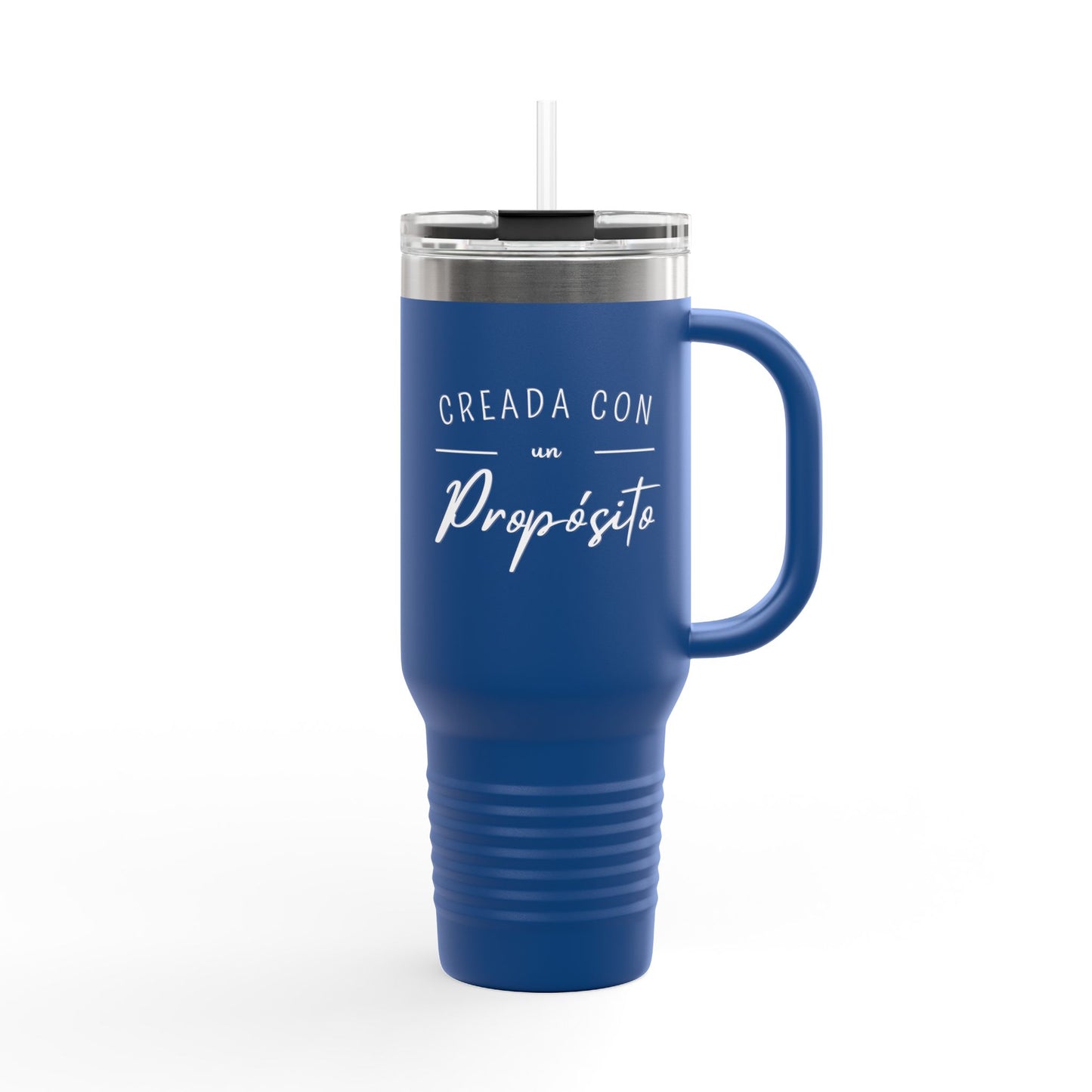 Insulated Travel Mug - 'Creada con un Propósito' Design, 40oz