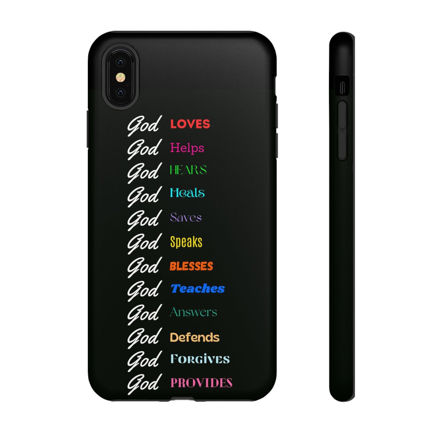Inspirational Phone Case - God Loves, Helps, Heals & More
