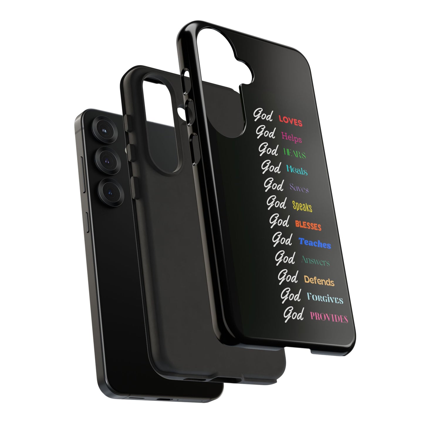 Inspirational Phone Case - God Loves, Helps, Heals & More