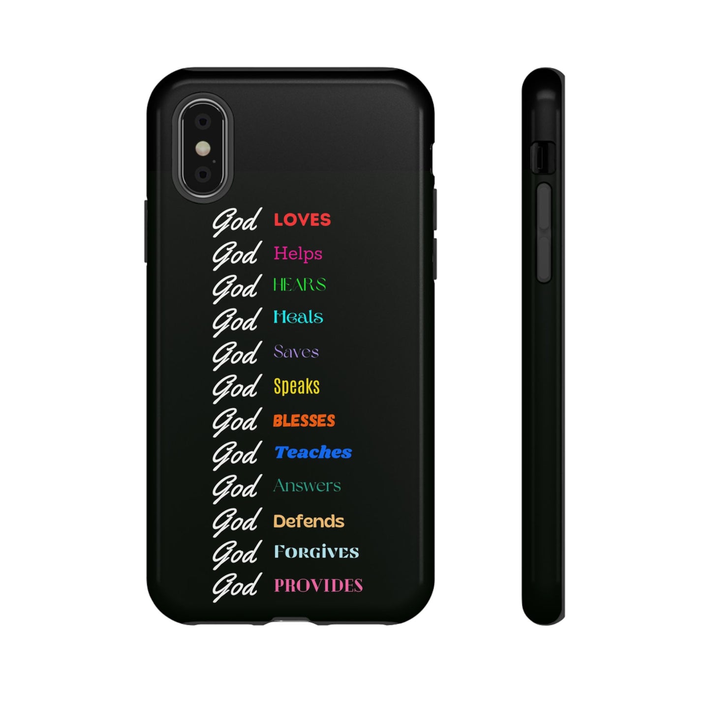 Inspirational Phone Case - God Loves, Helps, Heals & More
