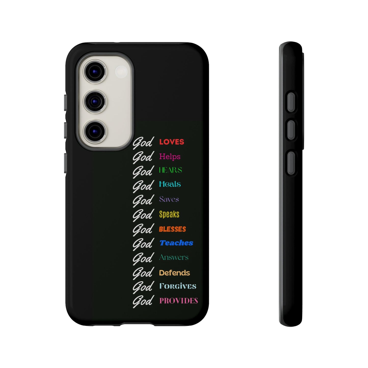 Inspirational Phone Case - God Loves, Helps, Heals & More