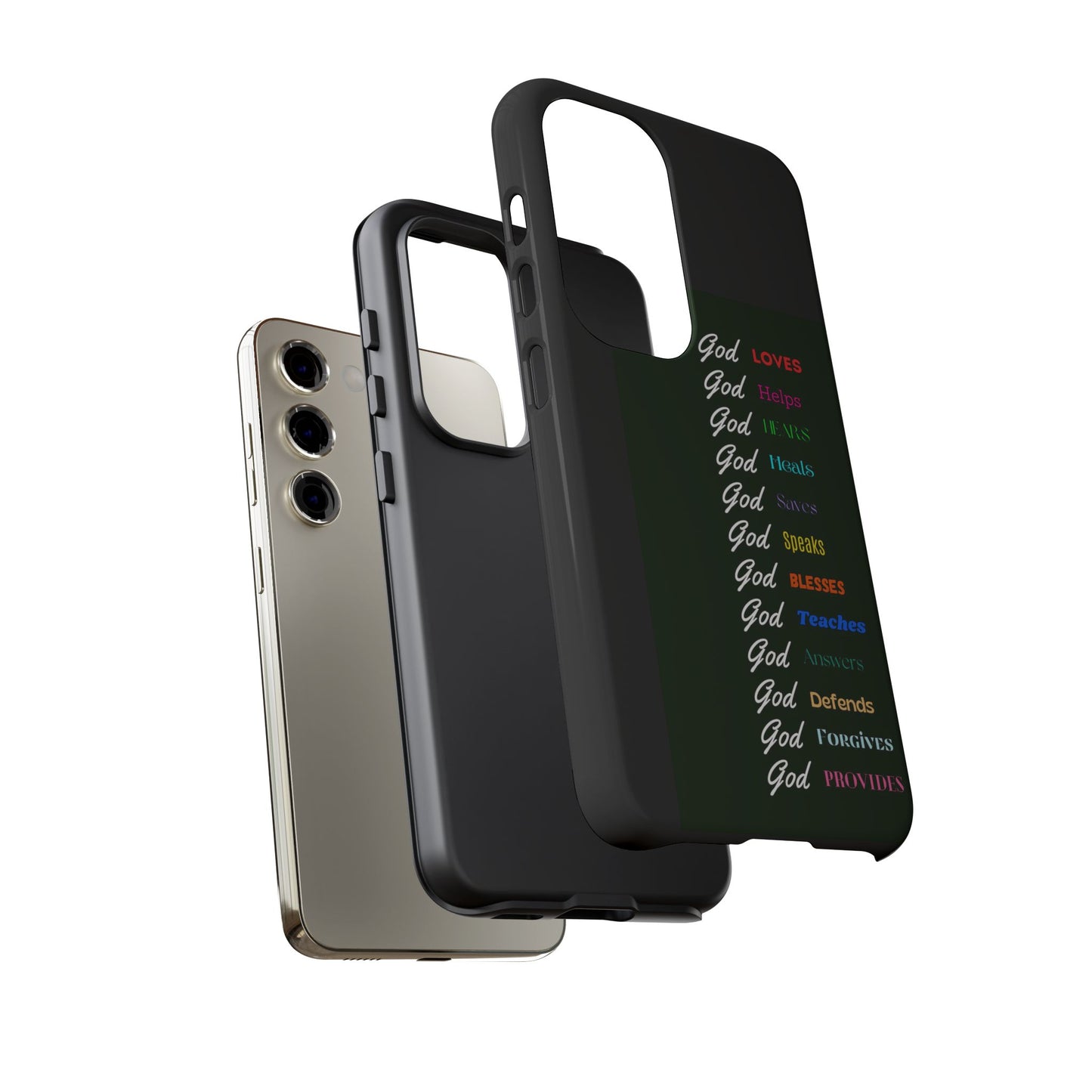 Inspirational Phone Case - God Loves, Helps, Heals & More