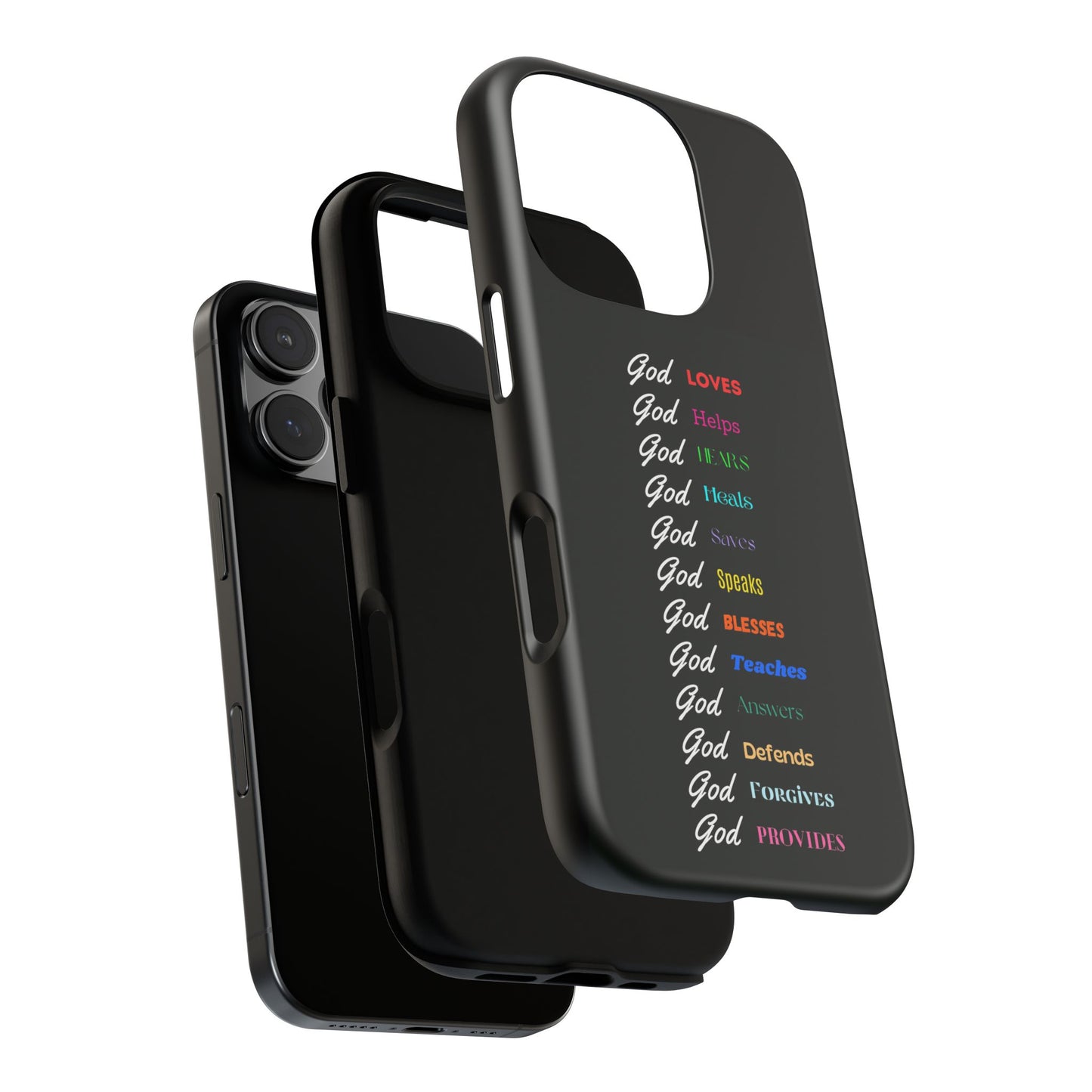 Inspirational Phone Case - God Loves, Helps, Heals & More