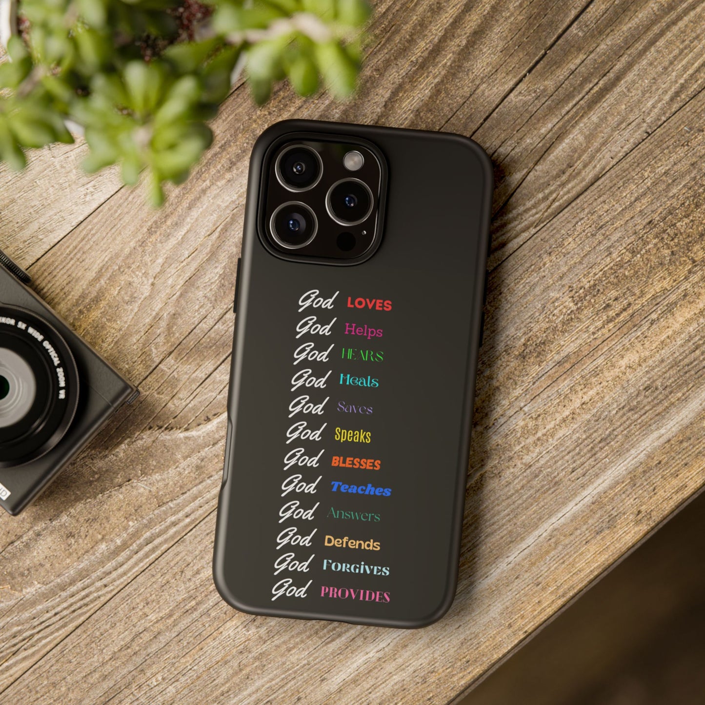 Inspirational Phone Case - God Loves, Helps, Heals & More