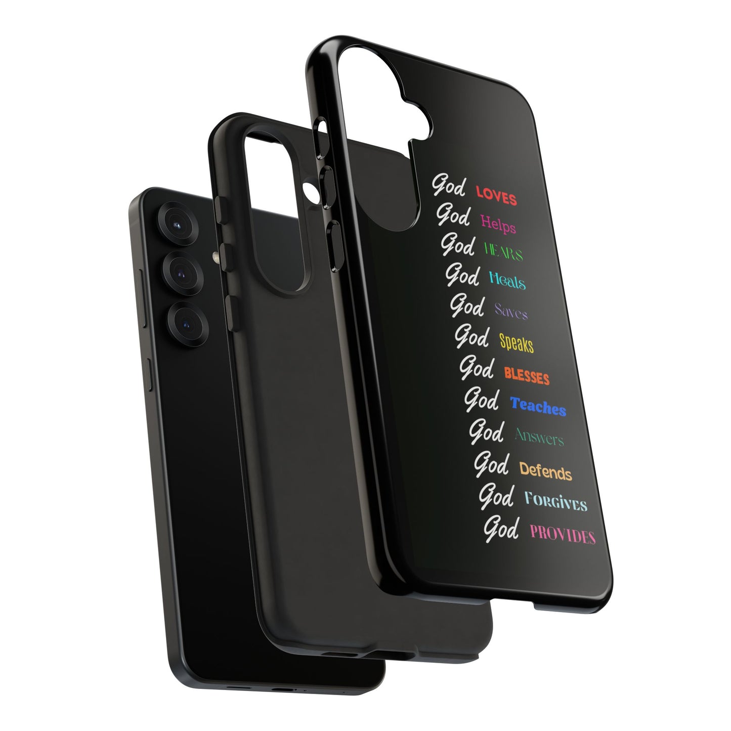 Inspirational Phone Case - God Loves, Helps, Heals & More