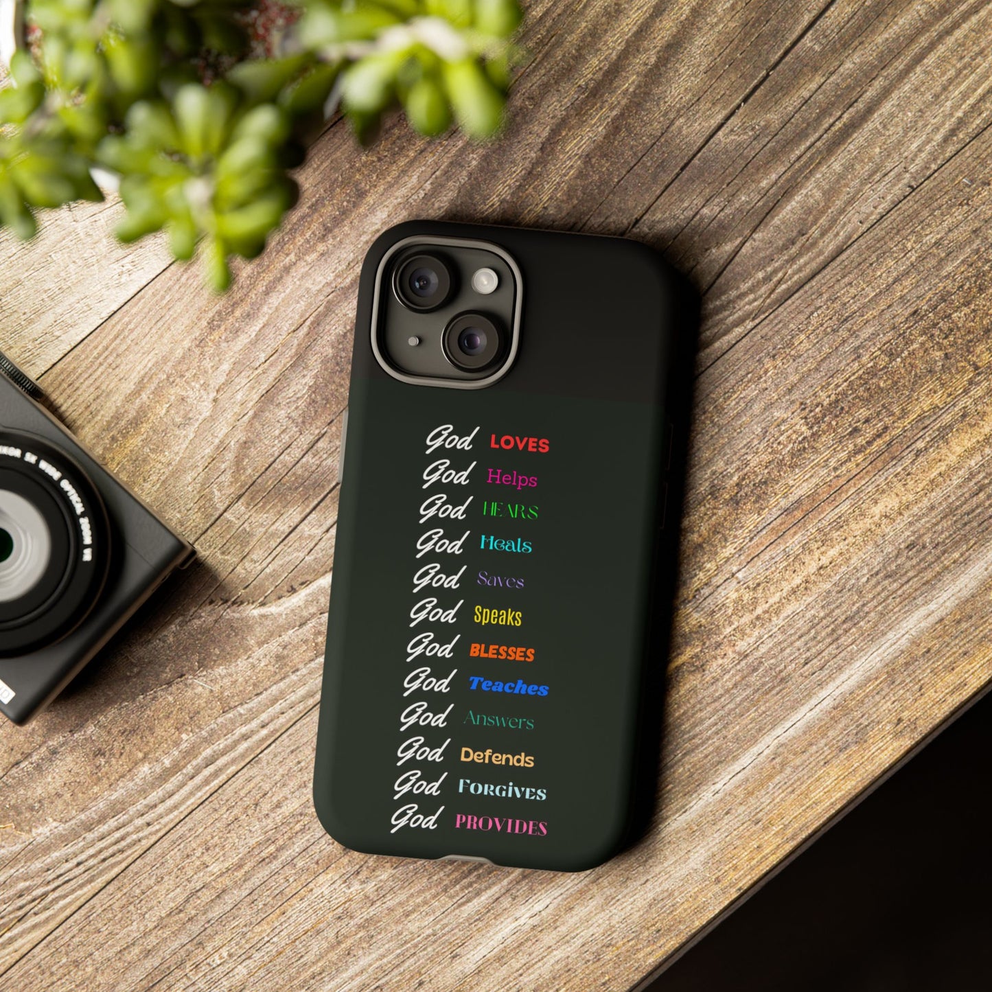 Inspirational Phone Case - God Loves, Helps, Heals & More