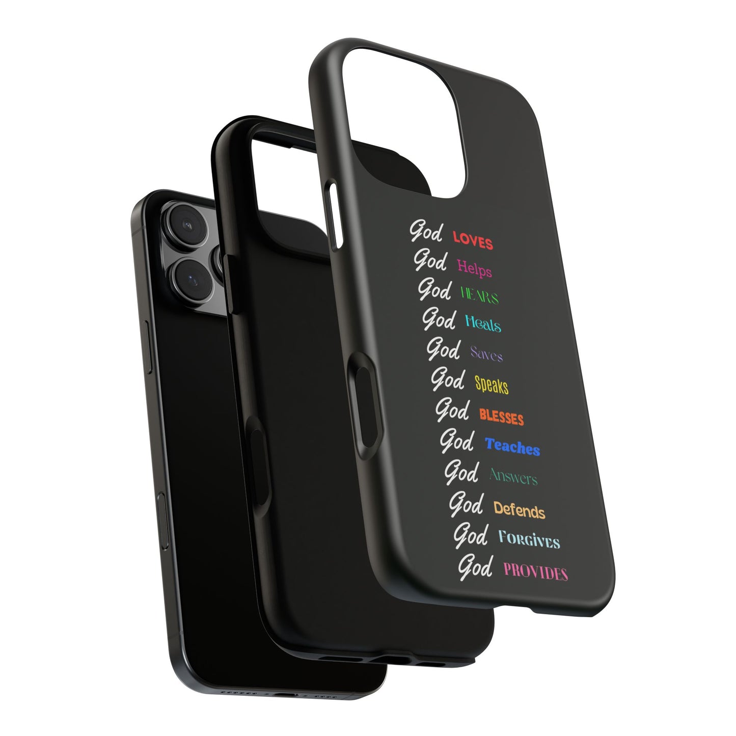Inspirational Phone Case - God Loves, Helps, Heals & More