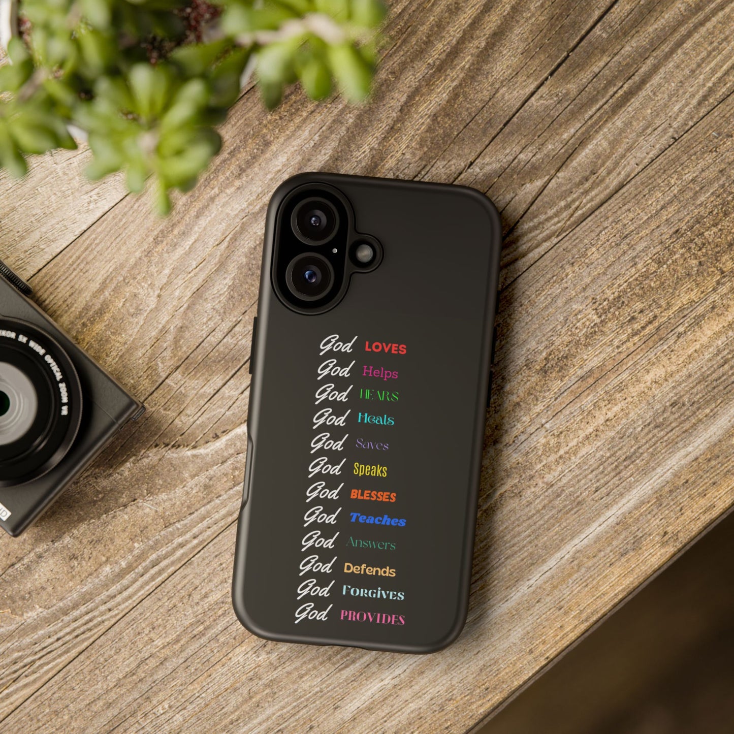 Inspirational Phone Case - God Loves, Helps, Heals & More