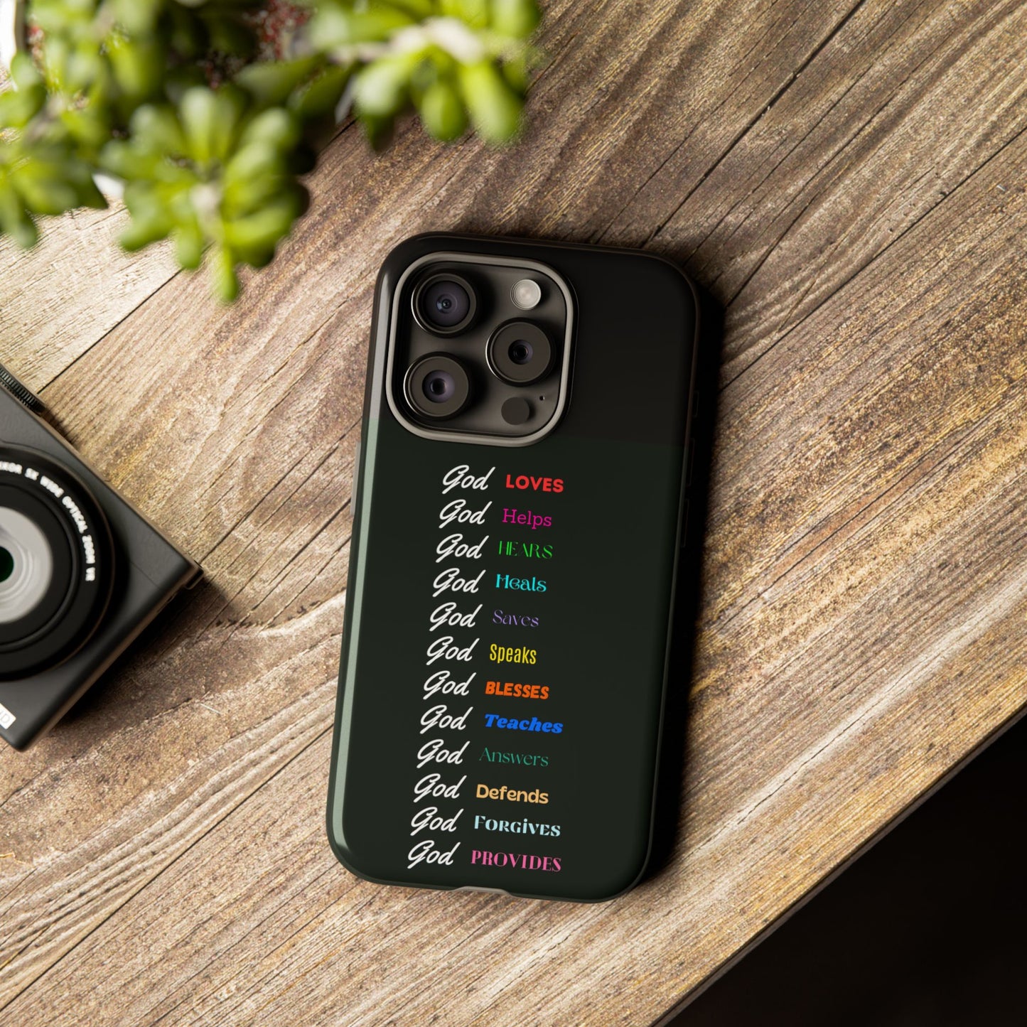 Inspirational Phone Case - God Loves, Helps, Heals & More