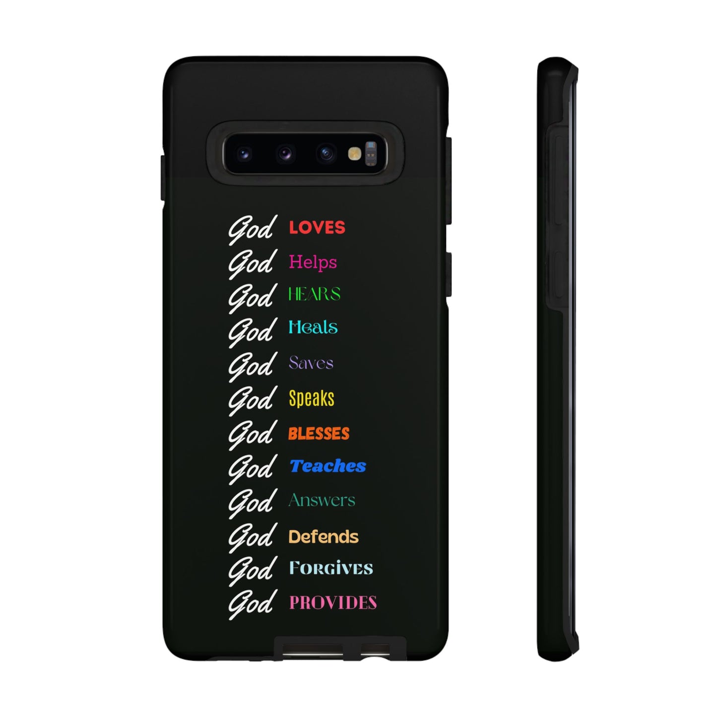 Inspirational Phone Case - God Loves, Helps, Heals & More