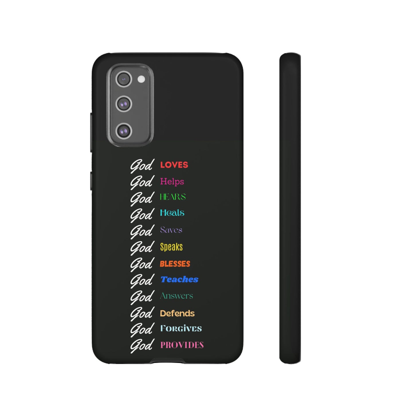 Inspirational Phone Case - God Loves, Helps, Heals & More
