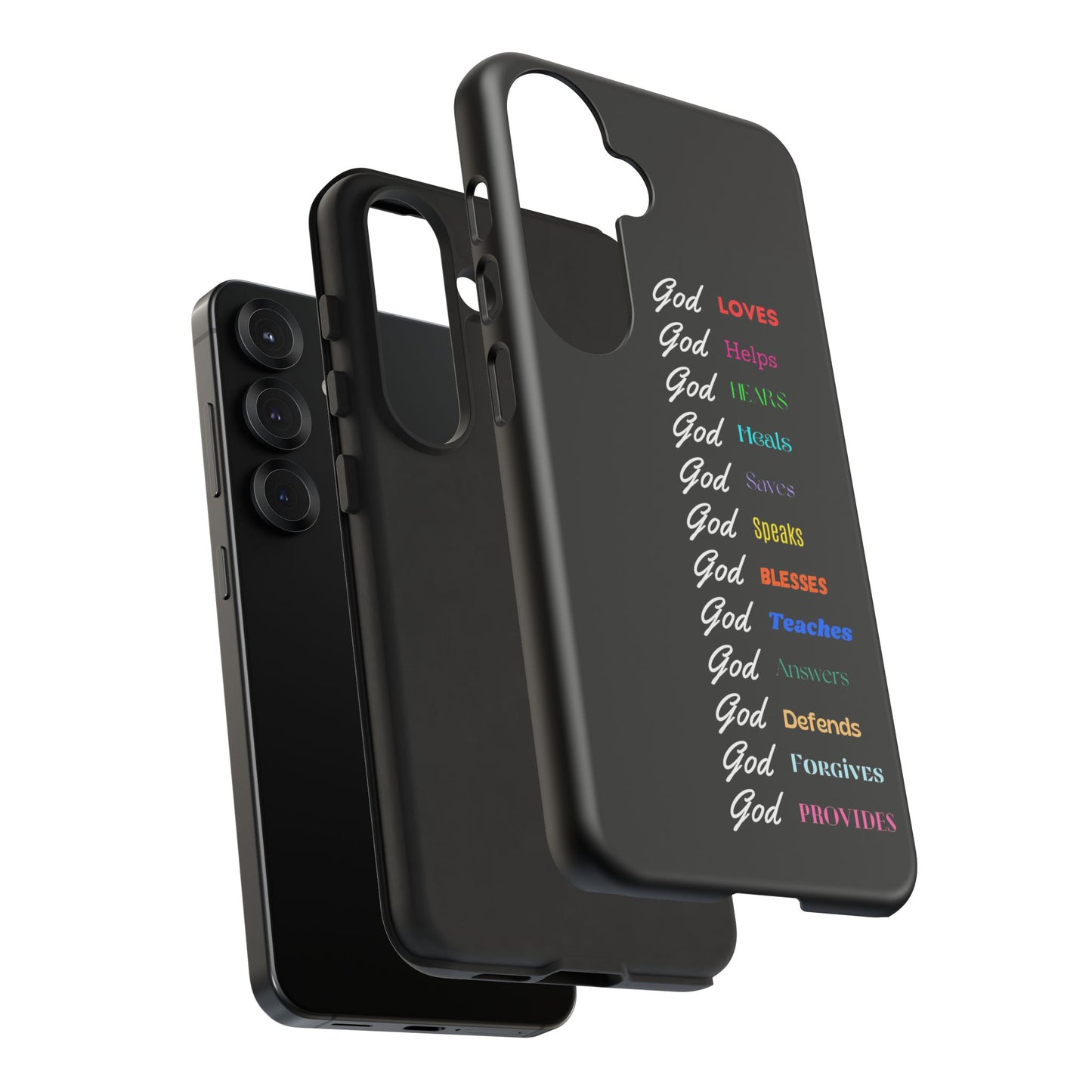 Inspirational Phone Case - God Loves, Helps, Heals & More